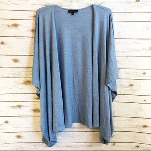 Lane Bryant Blue Soft Knit Kimono Sleeve Cardigan